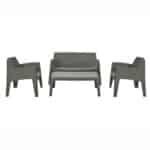 ΣΕΤ ΣΑΛΟΝΙ ΕΞ.ΧΩΡΟΥ 4ΤΜΧ SLEEK HM21268.05 DARK OLIVE GREEN ΠΟΛΥΠΡΟΠΥΛΕΝΙΟ - Image 2