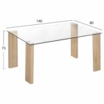 ΣΕΤ ΤΡΑΠΕΖΑΡΙΑΣ 5ΤΜΧ LEOMOR HM21270.01 ΤΡΑΠΕΖΙ & 4 ΚΑΡΕΚΛΕΣ - ΜΠΕΖ ΥΦΑΣΜΑ - Image 2