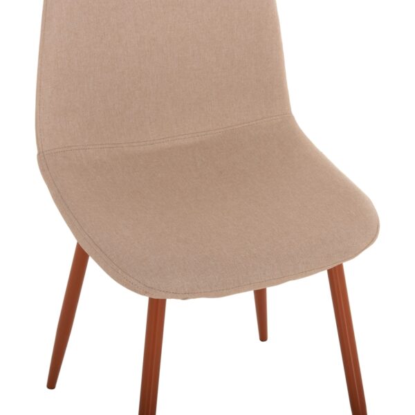 ΣΕΤ ΤΡΑΠΕΖΑΡΙΑΣ 5ΤΜΧ LEOMOR HM21270.01 ΤΡΑΠΕΖΙ & 4 ΚΑΡΕΚΛΕΣ - ΜΠΕΖ ΥΦΑΣΜΑ - Image 5