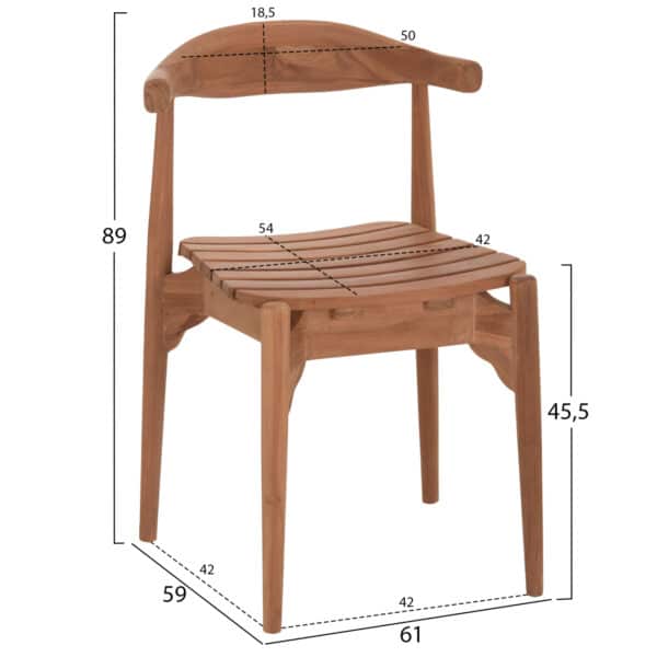 ΣΕΤ ΤΡΑΠΕΖΑΡΙΑΣ DONNY HM21292 ΤΡΑΠΕΖΙ ΕΠΕΚΤΕΙΝΟΜΕΝΟ & 6 ΠΟΛΥΘΡΟΝΕΣ--ΤΕΑΚ - Image 3
