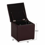 ΣΚΑΜΠΩ ΜΕ ΑΠΟΘΗΚΕΥΤΙΚΟ ΧΩΡΟ PU ΚΑΦΕ CUBE HM224.03--38x38x36.5Υεκ. - Image 2