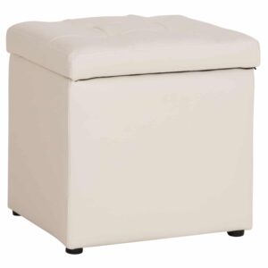 ΣΚΑΜΠΟ PRO CUBE HM224.02 PU ΜΕ ΑΠΟΘΗΚΕΥΤΙΚΟ ΧΩΡΟ- ΛΕΥΚΟ 38x38x36,5Υεκ.