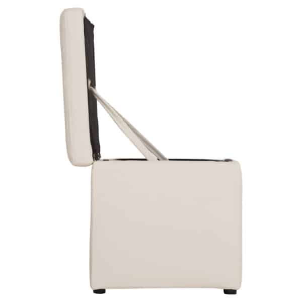 ΣΚΑΜΠΟ PRO CUBE HM224.02 PU ΜΕ ΑΠΟΘΗΚΕΥΤΙΚΟ ΧΩΡΟ- ΛΕΥΚΟ 38x38x36,5Υεκ. - Image 5