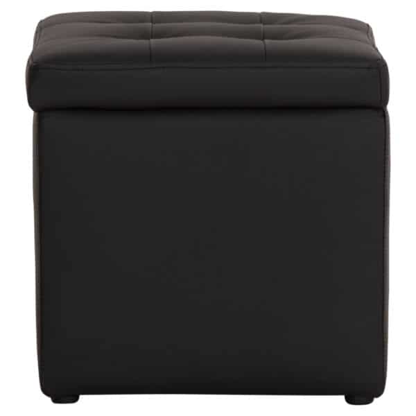 ΣΚΑΜΠΩ ΜΕ ΑΠΟΘΗΚΕΥΤΙΚΟ ΧΩΡΟ PU ΜΑΥΡΟ CUBE HM224.01 38x38x36.5Υεκ. - Image 5