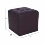 ΣΚΑΜΠΩ ΜΕ PU ΚΑΦΕ PUNK HM264.03 37x37x35εκ - Image 2