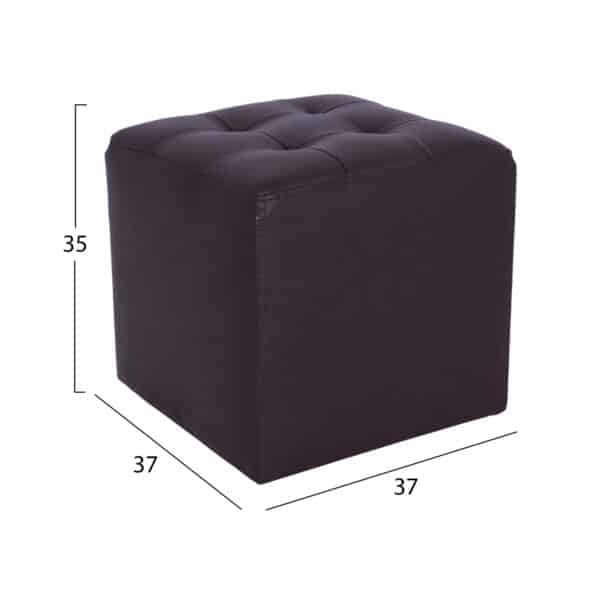 ΣΚΑΜΠΩ ΜΕ PU ΚΑΦΕ PUNK HM264.03 37x37x35εκ - Image 2