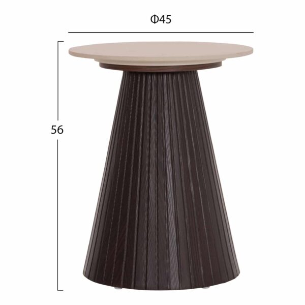 ΤΡΑΠΕΖΙ ΒΟΗΘΗΤΙΚΟ CATER HM18322 ΚΕΡΑΜΙΚΟ TOP ΟΨΗ ΤΡΑΒΕΡΤΙΝΑΣ-MDF ΒΑΣΗ Φ45x56Υεκ - Image 2