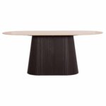 ΤΡΑΠΕΖΙ ΟΒΑΛ CATER HM18320 ΚΕΡΑΜΙΚΟ TOP ΟΨΗ ΤΡΑΒΕΡΤΙΝΑΣ-MDF ΒΑΣΗ 180x90x74Υεκ - Image 3