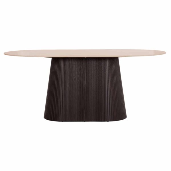 ΤΡΑΠΕΖΙ ΟΒΑΛ CATER HM18320 ΚΕΡΑΜΙΚΟ TOP ΟΨΗ ΤΡΑΒΕΡΤΙΝΑΣ-MDF ΒΑΣΗ 180x90x74Υεκ - Image 3