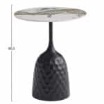 ΤΡΑΠΕΖΙ ΣΑΛΟΝΙΟΥ LONGSTEM HM18317.02 ΒΑΣΗ ΜΑΥΡΗ--SINTERED STONE PANDORA SCHEME Φ50 - Image 2