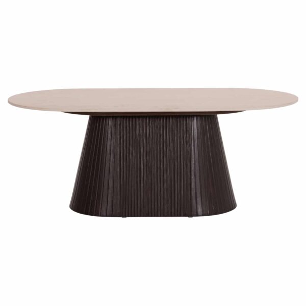 ΤΡΑΠΕΖΙ ΣΑΛΟΝΙΟΥ ΟΒΑΛ CATER HM18321 ΚΕΡΑΜΙΚΟ TOP ΟΨΗ ΤΡΑΒΕΡΤΙΝΑΣ-MDF ΒΑΣΗ 120x60x46Υεκ - Image 3