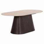 ΤΡΑΠΕΖΙ ΣΑΛΟΝΙΟΥ ΟΒΑΛ CATER HM18321 ΚΕΡΑΜΙΚΟ TOP ΟΨΗ ΤΡΑΒΕΡΤΙΝΑΣ-MDF ΒΑΣΗ 120x60x46Υεκ - Image 4