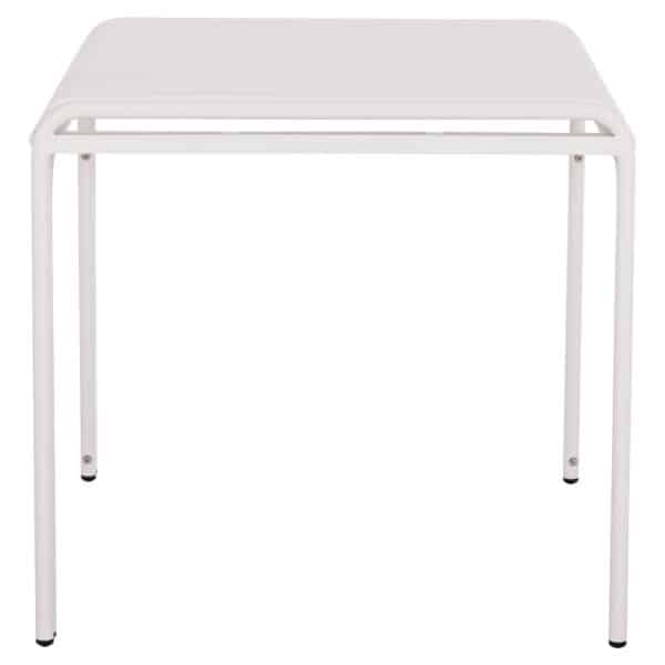 ΤΡΑΠΕΖΙ ΤΕΤΡΑΓΩΝΟ ΑΛΟΥΜΙΝΙΟΥ RACHEL HM6338.02 ΛΕΥΚΟ 80x80x75Υεκ. - Image 5