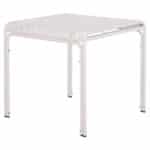 ΤΡΑΠΕΖΙ ΤΕΤΡΑΓΩΝΟ ΑΛΟΥΜΙΝΙΟΥ RACHEL HM6338.02 ΛΕΥΚΟ 80x80x75Υεκ. - Image 6