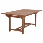 TΡΑΠΕΖΙ ΤΡΑΠΕΖΑΡΙΑΣ ΑΝΟΙΓΟΜΕΝΟ CRANDER HM6376 ΞΥΛΟ TEAK ΣΕ ΦΥΣΙΚΟ 180-240x100x76Υεκ - Image 5