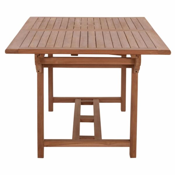 TΡΑΠΕΖΙ ΤΡΑΠΕΖΑΡΙΑΣ ΑΝΟΙΓΟΜΕΝΟ CRANDER HM6376 ΞΥΛΟ TEAK ΣΕ ΦΥΣΙΚΟ 180-240x100x76Υεκ - Image 6