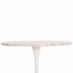 ΤΡΑΠΕΖΙ ΤΡΑΠΕΖΑΡΙΑΣ ROLLO HM9421.11 ΣΤΡΟΓΓΥΛΟ WHITE MARBLE Φ90x74Υεκ. - Image 4