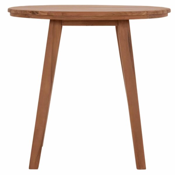 TΡΑΠΕΖΙ ΤΡΑΠΕΖΑΡΙΑΣ ΣΤΡΟΓΓΥΛΟ DANTE HM6379 ΞΥΛΟ TEAK Φ80x75Υεκ. - Image 3