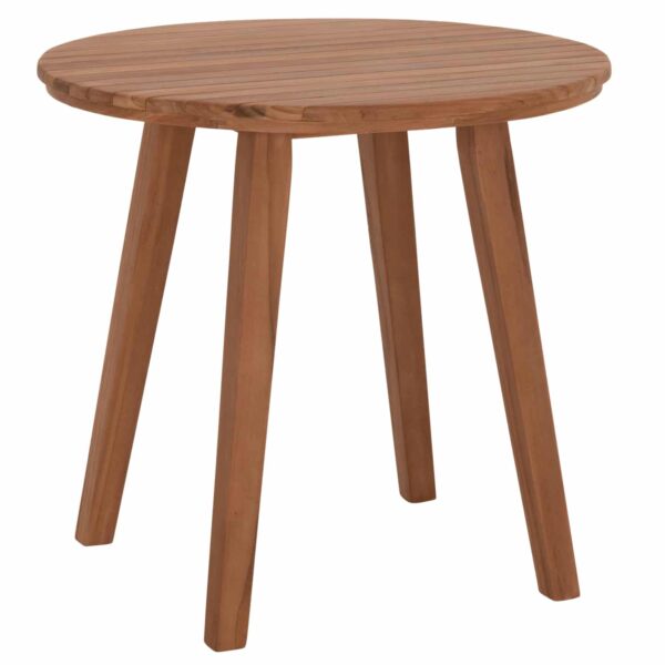 TΡΑΠΕΖΙ ΤΡΑΠΕΖΑΡΙΑΣ ΣΤΡΟΓΓΥΛΟ DANTE HM6379 ΞΥΛΟ TEAK Φ80x75Υεκ. - Image 4