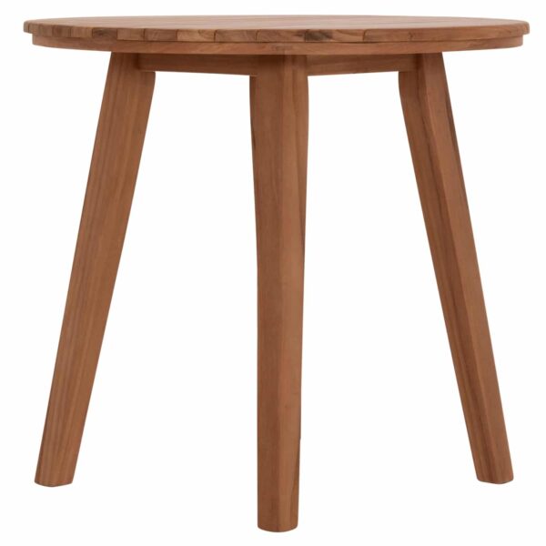 TΡΑΠΕΖΙ ΤΡΑΠΕΖΑΡΙΑΣ ΣΤΡΟΓΓΥΛΟ DANTE HM6379 ΞΥΛΟ TEAK Φ80x75Υεκ. - Image 6