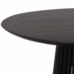 ΤΡΑΠΕΖΙ ΤΡΑΠΕΖΑΡΙΑΣ ΣΤΡΟΓΓΥΛΟ FRANTZ HM9388.02 ΜΑΣΙΦ ΞΥΛΟ MINDI BLACK Φ118x79Υεκ. - Image 4