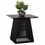 ΤΡΑΠΕΖΙ ΤΡΑΠΕΖΑΡΙΑΣ ΤΕΤΡΑΓΩΝΟ FRANTZ HM9458.02 MINDI ΞΥΛΟ ΜΑΥΡΟ 80x80x78Yεκ.