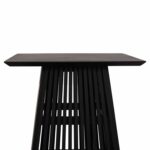 ΤΡΑΠΕΖΙ ΤΡΑΠΕΖΑΡΙΑΣ ΤΕΤΡΑΓΩΝΟ FRANTZ HM9458.02 MINDI ΞΥΛΟ ΜΑΥΡΟ 80x80x78Yεκ. - Image 4