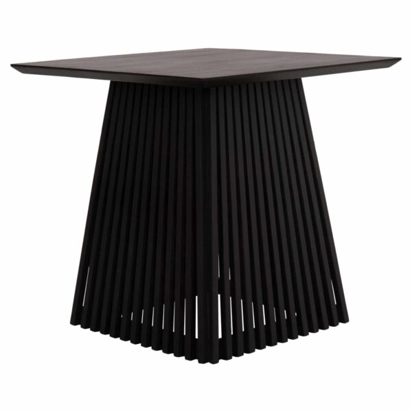 ΤΡΑΠΕΖΙ ΤΡΑΠΕΖΑΡΙΑΣ ΤΕΤΡΑΓΩΝΟ FRANTZ HM9458.02 MINDI ΞΥΛΟ ΜΑΥΡΟ 80x80x78Yεκ. - Image 6