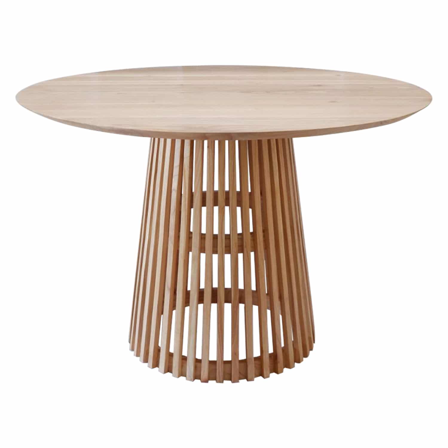 HM9457.01 ΤΡΑΠΕΖΙ ΤΡΑΠΕΖΑΡΙΑΣ FRANTZ ΑΠΟ ΜΑΣΙΦ ΞΥΛΟ MINDI ΦΥΣΙΚΟ Φ150x78.5Yεκ.HM9457.01 - Image 1