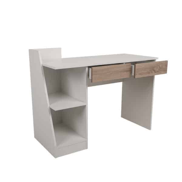 TRIGOT 2 ΓΡΑΦΕΙΟ ΒΙΒΛΙΟΘΗΚΗ SONOMA ΛΕΥΚΟ 110x50x85 24-0552 - Image 4