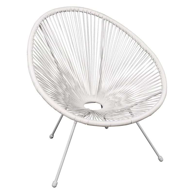 acapulco-pol.metal.aspri-plastic-rattan-aspro-enlarge ACAPULCO Πολυθρόνα Μέταλλο Βαφή Άσπρο, Rattan Άσπρο 70x69x81cm - Image 1