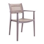 AKRON Πολυθρόνα PP-UV Sand Beige - Tortora 60x55x85cm - Image 15