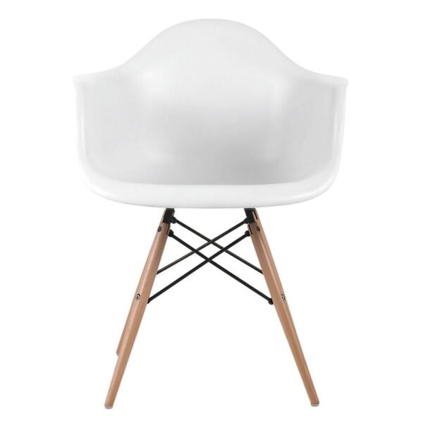 ALEA Wood Πολυθρόνα Ξύλο, ΡΡ Άσπρο 62x58x81cm - Image 7