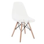 ART Wood Καρέκλα Τραπεζαρίας - Κουζίνας, Πόδια Οξιά, Κάθισμα PET Clear - 1 Step K/D 45x48x81cm - Image 15