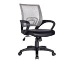 BF2101 Πολυθρόνα-Pro Γραφείου με Ανάκλιση, Γκρι Mesh - Μαύρο PU 57x56x84/94cm - Image 10