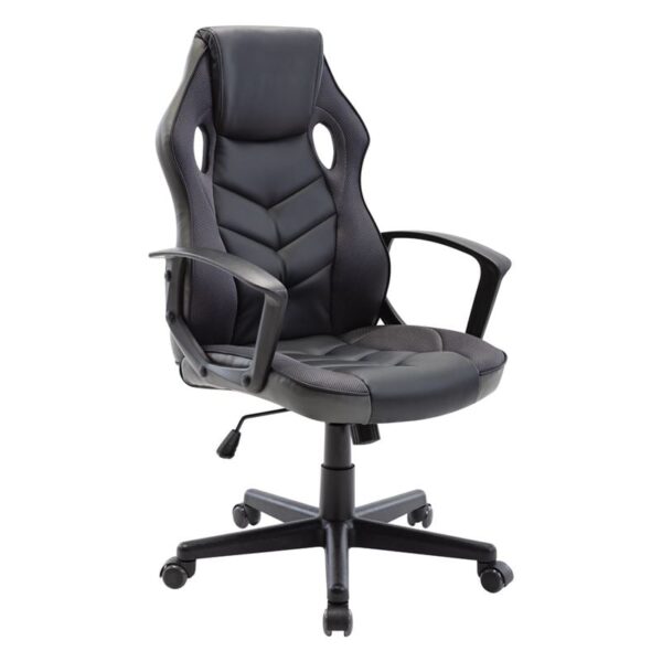 BF7700 Gaming Πολυθρόνα Mesh, Pu Μαύρο - Γκρι 62x59x105/117cm - Image 11