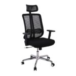 BF9500 Πολυθρόνα Γραφείου Διευθυντή Mesh Μαύρο, Μπράτσα up-down 68x72x115/123cm - Image 13