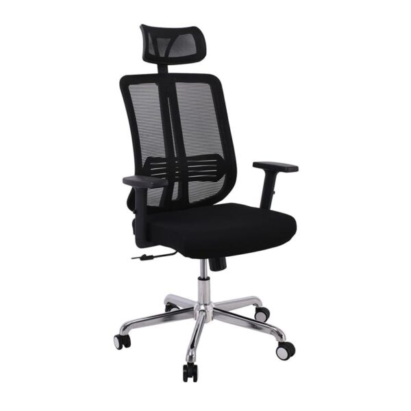 BF9500 Πολυθρόνα Γραφείου Διευθυντή Mesh Μαύρο, Μπράτσα up-down 68x72x115/123cm - Image 13