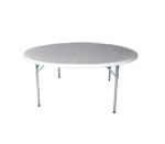 BLOW-R Τραπέζι Συνεδρίου - Catering Πτυσσόμενο, Μέταλλο Βαφή Γκρι, HDPE Άσπρο 45mm Φ153cm H.74cm - Image 7