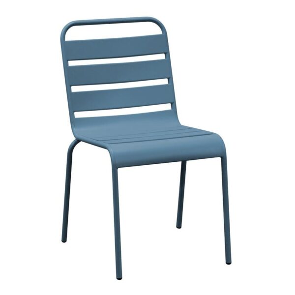 BRIO Καρέκλα-Pro Στοιβαζόμενη Μέταλλο Βαφή Sandy Blue 5415C 48x59x79cm - Image 7