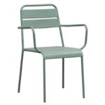 BRIO Πολυθρόνα-Pro Στοιβαζόμενη, Μέταλλο Βαφή Sandy Green 5635C 57x58x84cm - Image 7