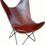 BUTTERFLY ΠΟΛΥΘΡΟΝΑ ΔΕΡΜΑ ΑΓΕΛΑΔΟΣ COGNAC ΜΕΤΑΛΛΟ ΜΑΥΡΟ