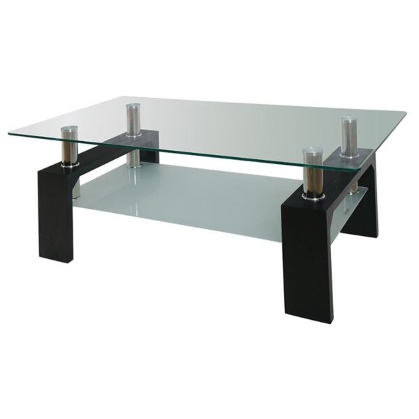 CAMERON Τραπεζάκι Σαλονιού Καθιστικού, Απόχρωση Μαύρο 110x60x45cm - Image 5