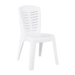CLEO Καρέκλα Τραπεζαρίας Κήπου Στοιβαζόμενη, PP Απόχρωση Άσπρο 50x53x89cm - Image 7