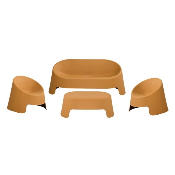 COLT Set Κήπου Καθιστικό: Τραπεζάκι + Καναπέ 2θέσιο + 2 Καρέκλες, PP-UV Κροκί Table + Sofa 2Seat + 2 Chairs - Image 5