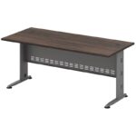 COMPACT Γραφείο Απόχρωση Γκρι - Σκούρο Καρυδί 180x80x75cm - Image 5