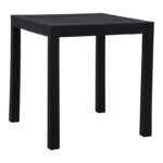 DALTON Τραπέζι Κήπου-Βεράντας Μέταλλο Βαφή Μαύρο, PP-UV Μαύρο 72x72x74cm - Image 11