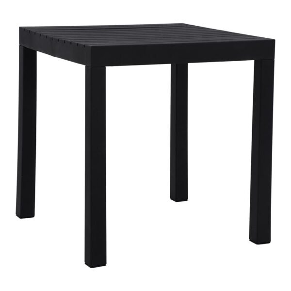 DALTON Τραπέζι Κήπου-Βεράντας Μέταλλο Βαφή Μαύρο, PP-UV Μαύρο 72x72x74cm - Image 11