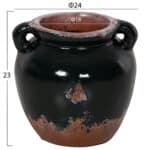 ΔΙΑΚΟΣΜΗΤΙΚΟ ΒΑΖΟ HM4380 ΤΕΡΑΚΟΤΑ ΣΕ ANTIQUE ΠΡΑΣΙΝΗ ΑΠΟΧΡΩΣΗ Φ24Χ23Yεκ. - Image 2