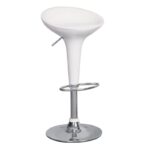 DISCO Σκαμπό BAR, Βάση Χρώμιο, ABS Άσπρο,Ρυθμιζόμενο Ύψος Περιστρεφόμενο 44x40x71/92cm - Image 13